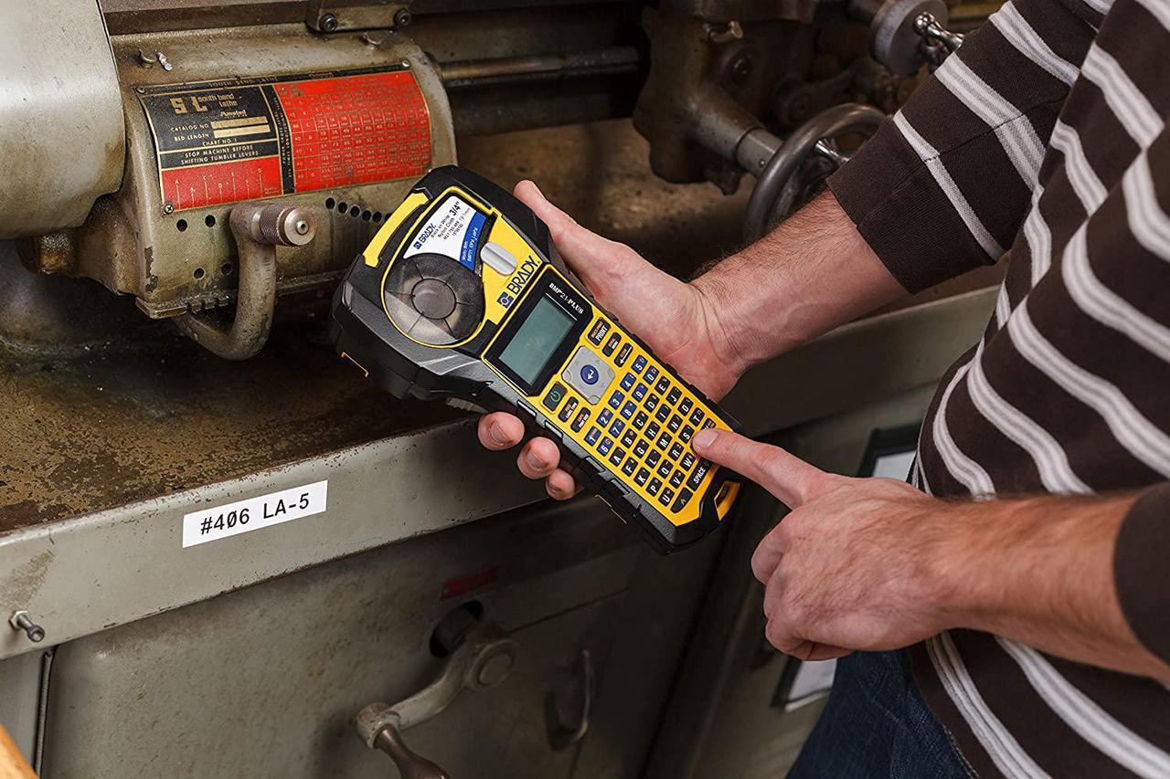 Alt view image 4 of 6 - Brady BMP21-PLUS Handheld Label Printer with Rubber Bumpers, Multi-Line Print, 6 to 40 Point Font