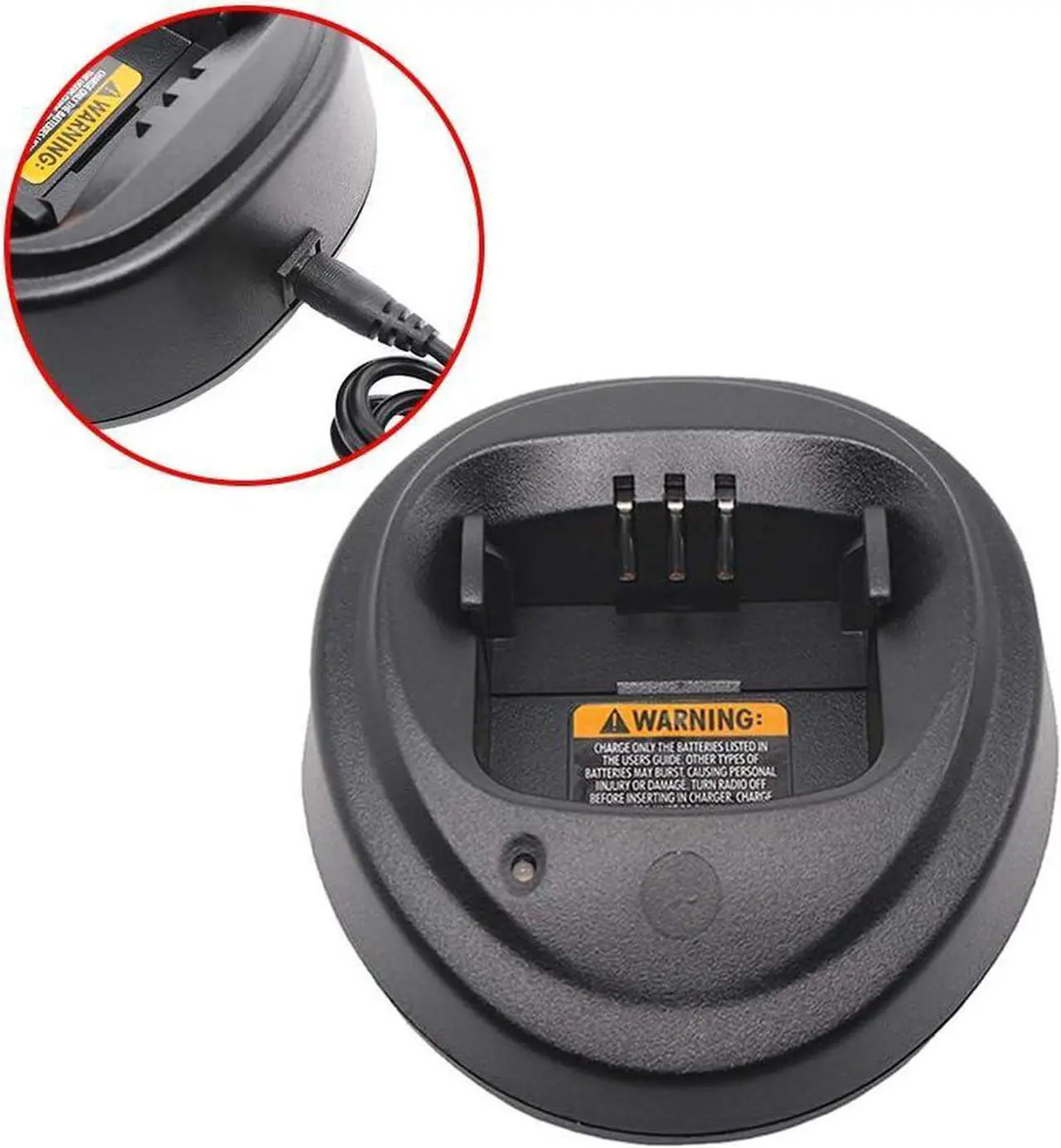Alt view image 4 of 7 - CP200 Charger for Motorola CP200 CP340 CP360 CP380 CP040 CP140 PM400 PR400 Radio Battery NNTN4496 NNTN4497 NNTN4970 Charger WPLN4137BR WPLN4137A PMPN4137A