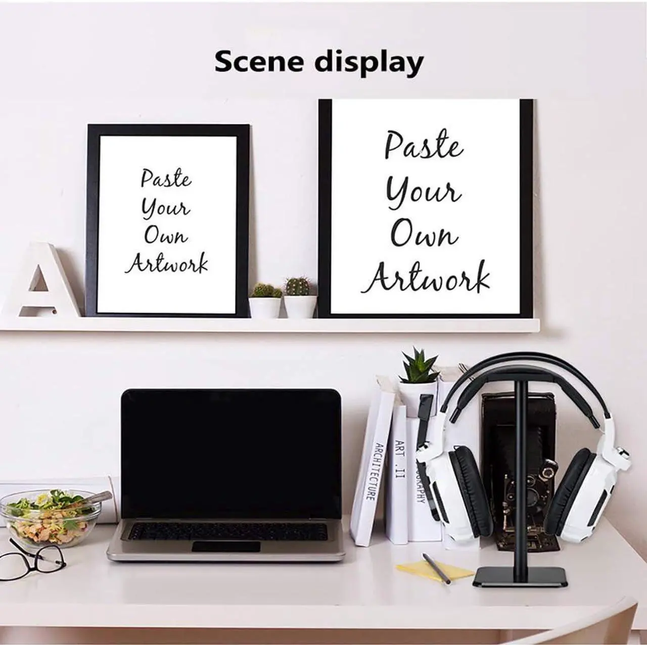 Alt view image 3 of 7 - Headphone Stand, Universal Aluminum Metal Holder for AirPods Max, HyperX Cloud II, Xbox One, , Sennheiser, Sony, Bose, Beats PC Gaming Headset Display &Wireless Headphones (Black)