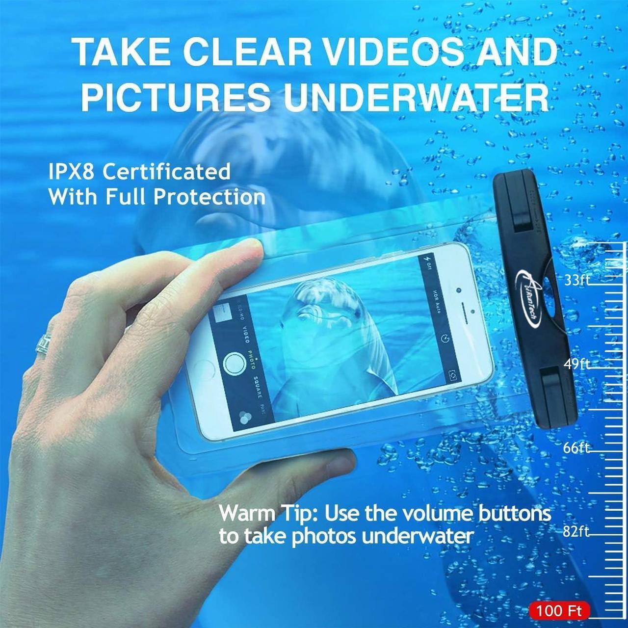 Alt view image 7 of 7 - AiRunTech Waterproof Phone Pouch,Waterproof Phone Case with Lanyard Protector for iPhone 15 14 13 12 11 Pro Max,Waterproof Cellphone Bag Cruise Ship Essentials Vacation Accessories