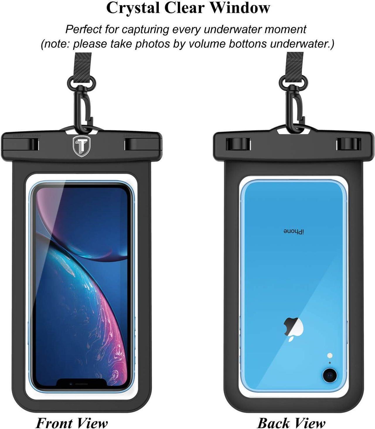 Alt view image 5 of 7 - Njjex Waterproof Phone Pouch [2 Pack] Waterproof Phone Case Cellphone Dry Bag For Samsung Galaxy Note 20 Ultra S25 Ultra S24 S23 S22 S21+ S20 S10 A14 A15 A35 A16 5G iPhone 16 Pro Max 15 14 13 12 11 Xr