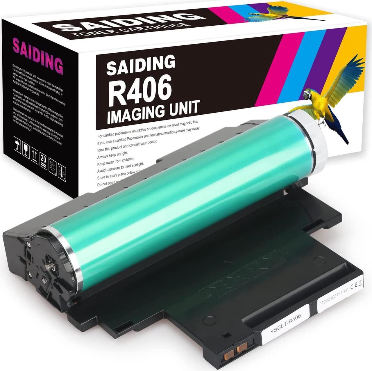 SAIDING R406 Imaging Drum Unit Replacement for Samsung CLT 406 24000 Pages for CLP-360, 365, 365W, 368, CLX 3300, 3305, 3305FN, 3305FW, 3305W, Xpress C460FW, C460W Printer 16000 Pages