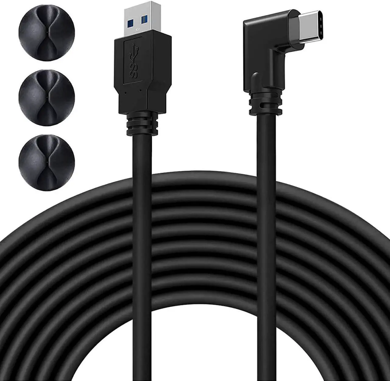 Main image of Upgraded Version 16FT Link Cable for Oculus Quest 2 Quest 1 Rift S VR Headset, PC VR Link Cable, USB 3.0 Type A to C 5Gbps High Speed Data Transfer Charging Cord (16ft)