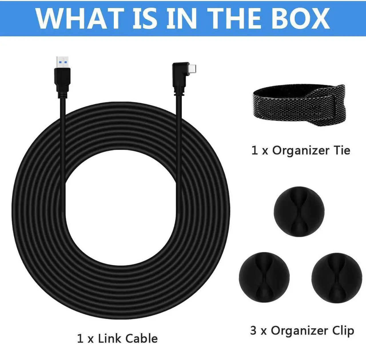 Alt view image 2 of 7 - Upgraded Version 16FT Link Cable for Oculus Quest 2 Quest 1 Rift S VR Headset, PC VR Link Cable, USB 3.0 Type A to C 5Gbps High Speed Data Transfer Charging Cord (16ft)