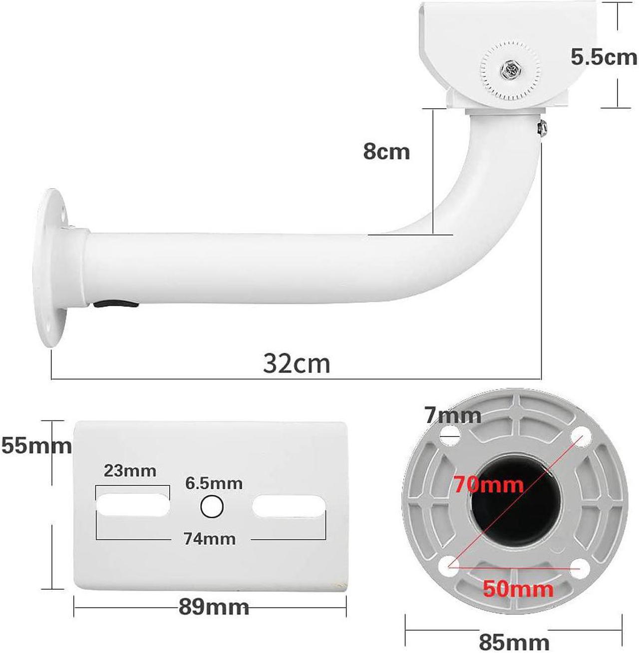 Alt view image 2 of 7 - CCTV Security Camera Mount Bracket, Surveillance Camera Bracket Wall Mounting for Universal Indoor Outdoor CCTV Housing Mount/L Mount/Dome Camera (13.5in)