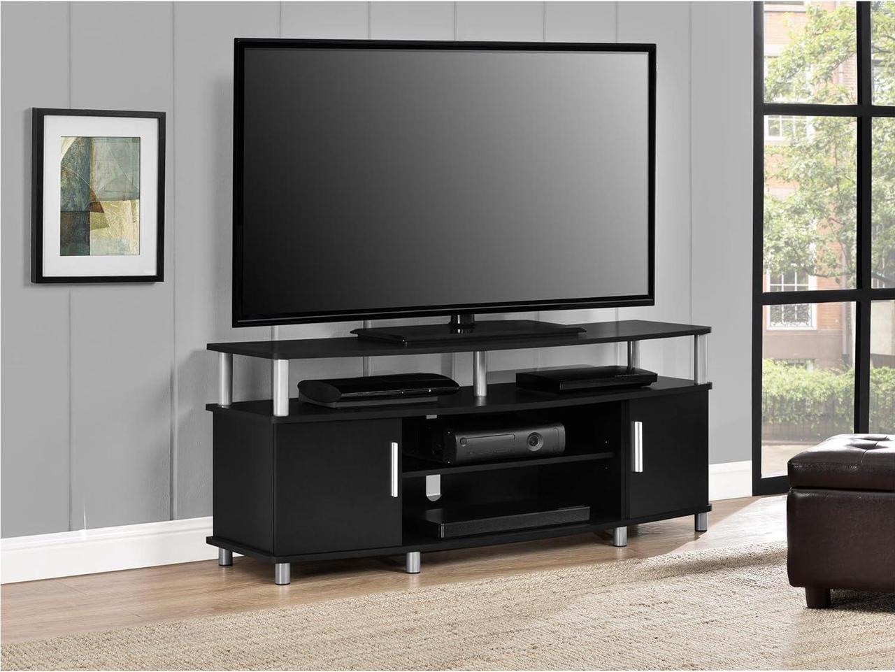Main image of Ameriwood Home Carson TV Stand for TVs up to 50", Black