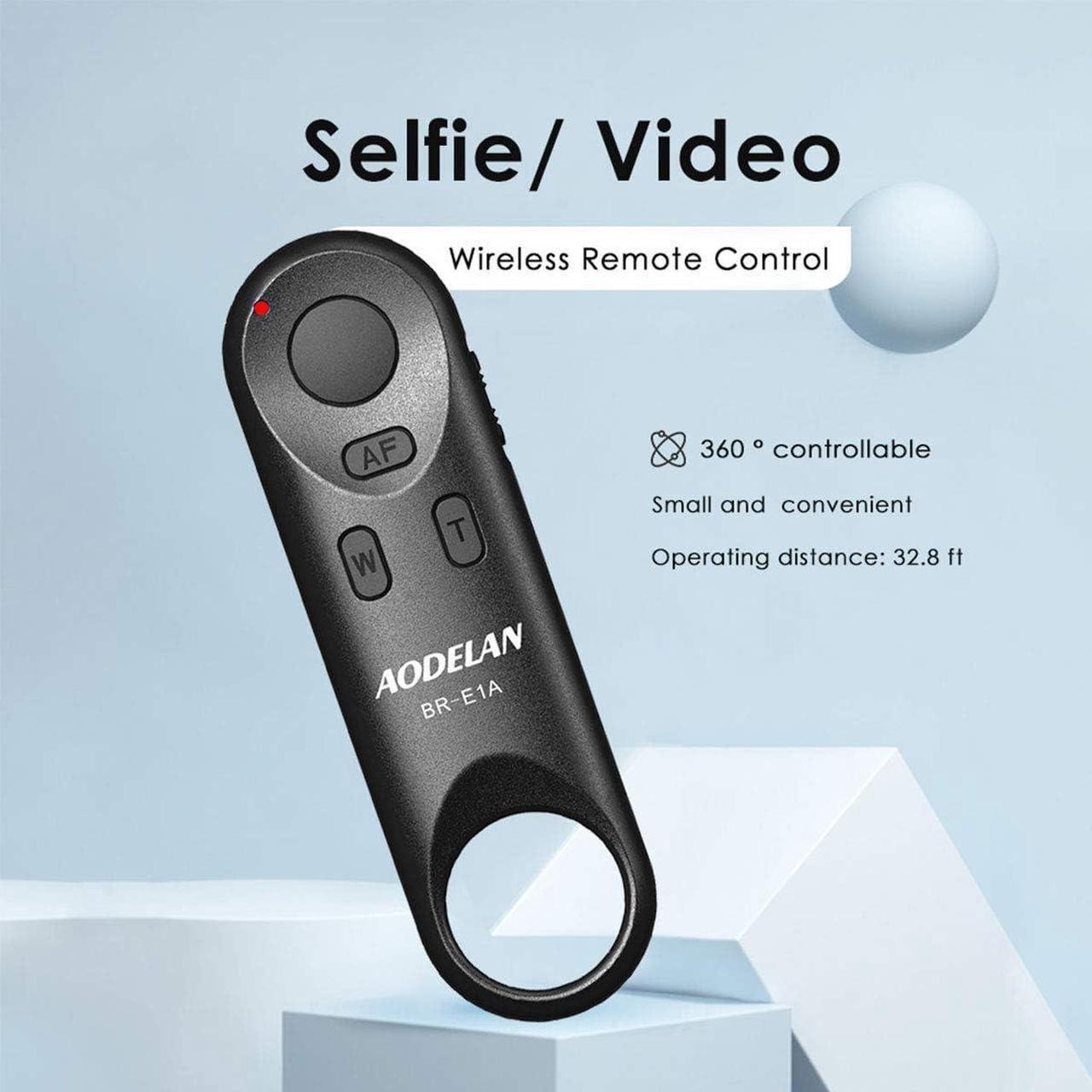 Alt view image 3 of 5 - AODELAN Wireless Remote Control for Canon M6 Mark II,6D Mark II Replacement BR-E1 Camera Shutter Release for Canon EOS RP,M50, M50 Mark II, 90D,SL3 250D,SL2 200D,T7i,G7 X Mark III