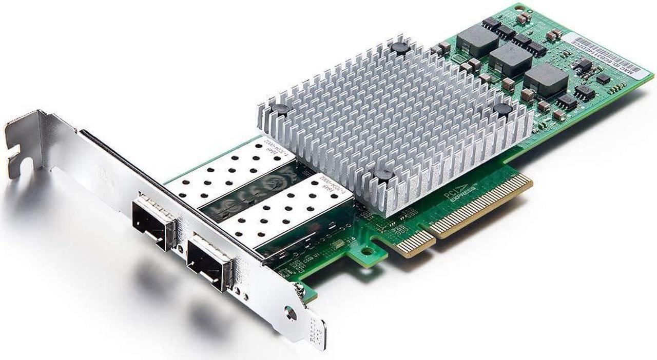 10Gb PCI-E NIC Network Card, with Broadcom BCM57810S Chipset, Dual SFP+ Port, PCI Express Ethernet LAN Adapter Support Windows Server/Windows/Linux/VMware