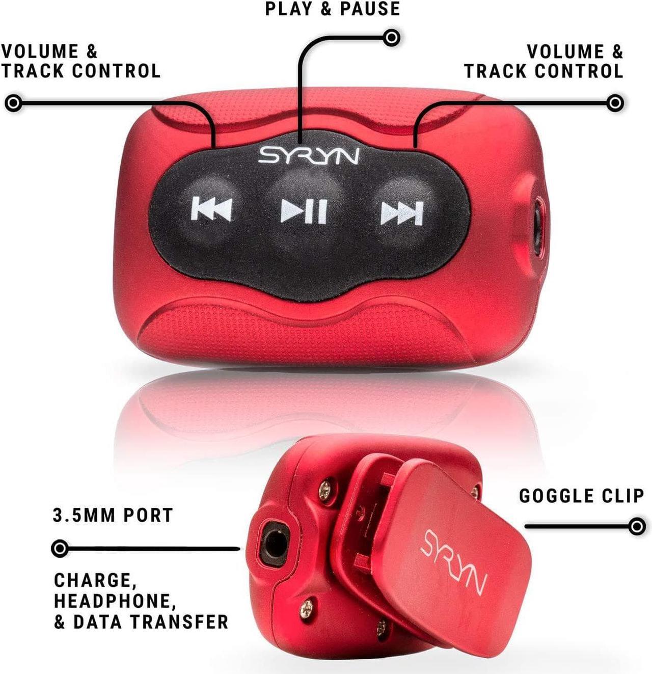 Alt view image 4 of 7 - SYRYN Swimbuds Flip Bundle | 8 GB Waterproof Music Player Compatible with iTunes Files (No Apple Music)