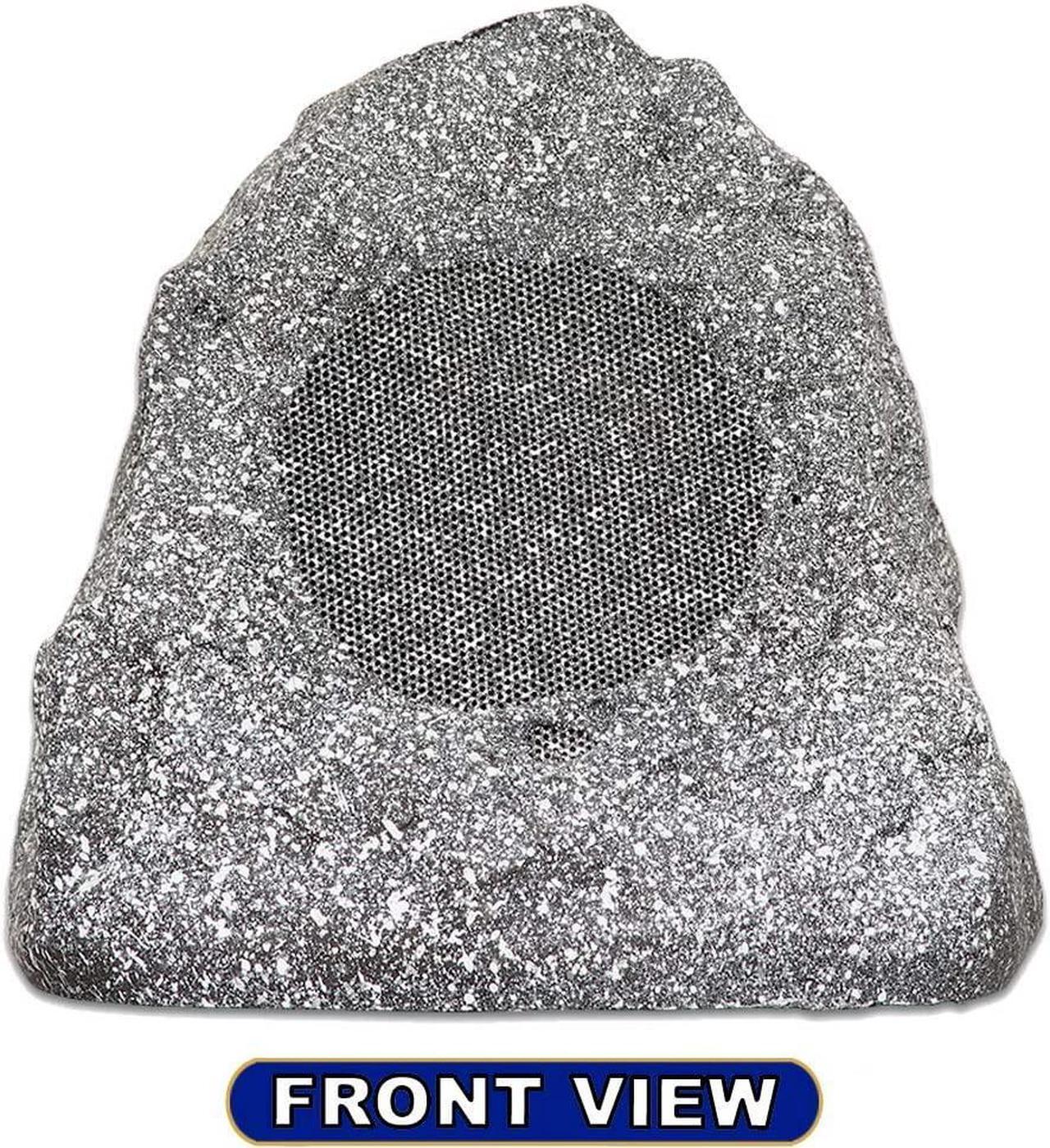 Alt view image 5 of 6 - Theater Solutions 4R4G New Wired Outdoor Garden Waterproof Granite Rock Patio Speakers (set of 4)