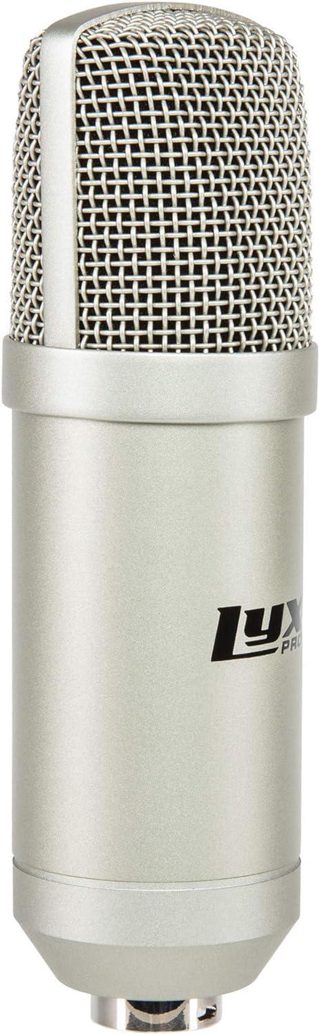 Alt view image 2 of 4 - LyxPro Condenser Microphone for Studio, Vocals, Instruments, Podcasting and Professional Recordings with Shockmount, XLR Cable, Pop Filter