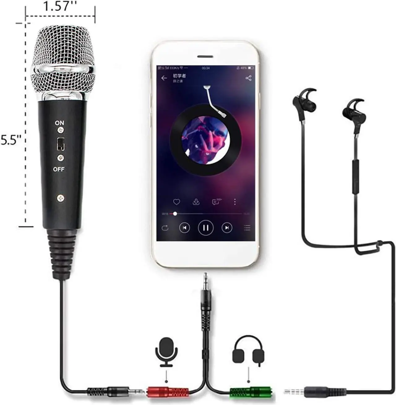 Alt view image 2 of 7 - Condenser Recording Microphone 3.5mm Plug and Play PC Microphone, Broadcast Microphone for Computer Desktop Laptop MAC Windows Online Chatting Podcast Skype YouTube Game