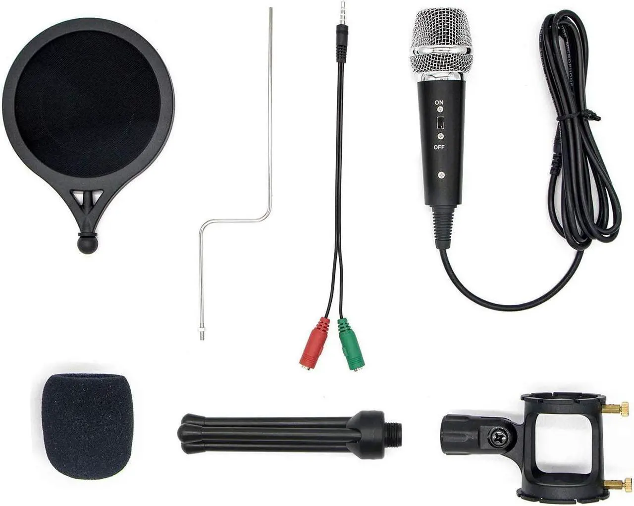 Alt view image 7 of 7 - Condenser Recording Microphone 3.5mm Plug and Play PC Microphone, Broadcast Microphone for Computer Desktop Laptop MAC Windows Online Chatting Podcast Skype YouTube Game