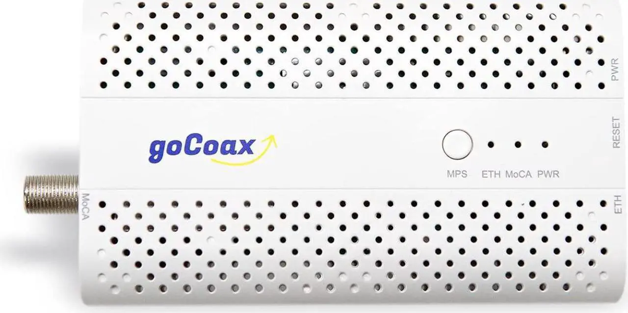 Alt view image 2 of 5 - goCoax MoCA 2.5 Adapter with 2.5GbE Ethernet Port. MoCA 2.5. 1x 2.5GbE Port. Provide 2.5Gbps Bandwidth with existing coaxial Cables. White(Single, MA2500C)