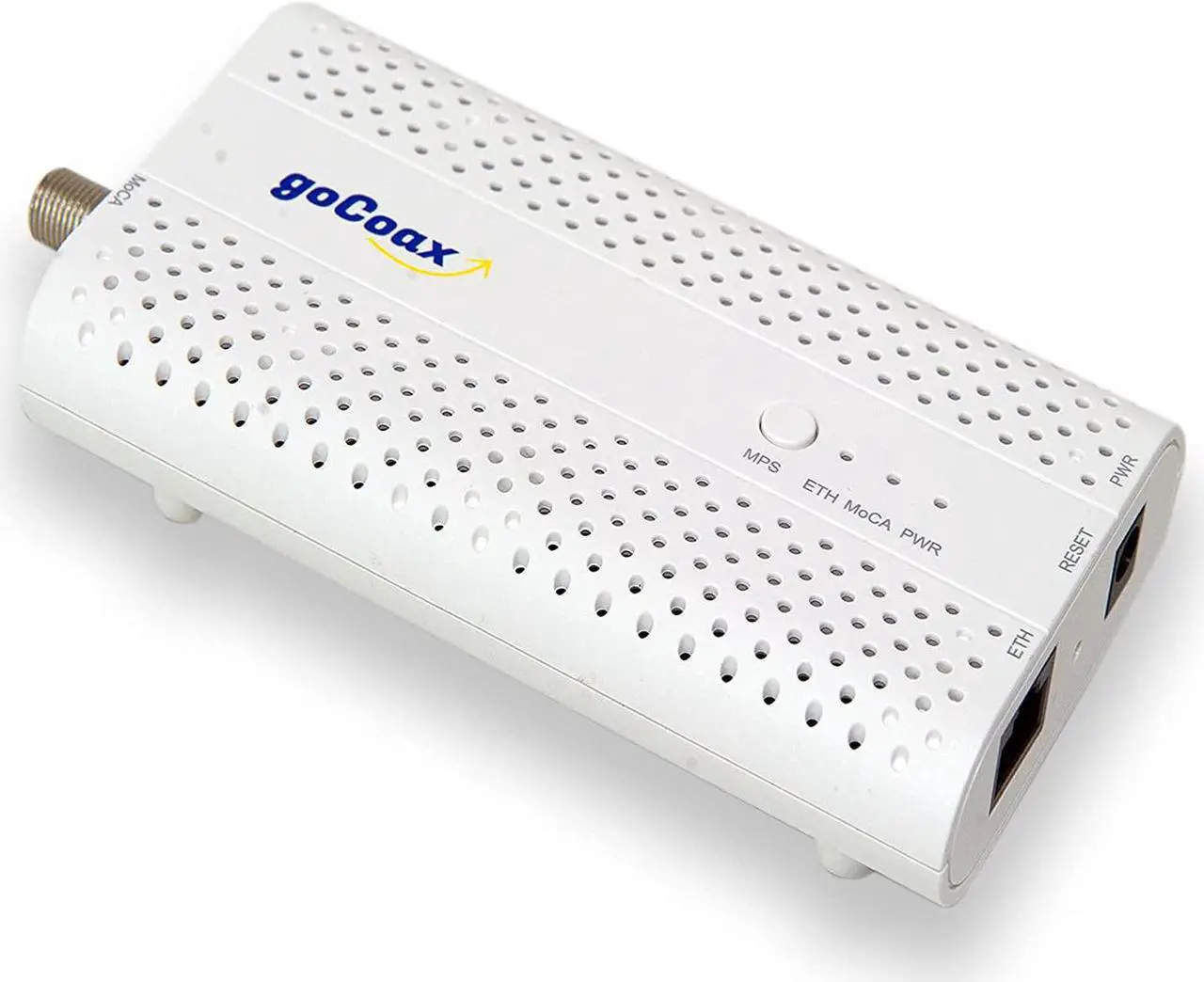 Alt view image 3 of 5 - goCoax MoCA 2.5 Adapter with 2.5GbE Ethernet Port. MoCA 2.5. 1x 2.5GbE Port. Provide 2.5Gbps Bandwidth with existing coaxial Cables. White(Single, MA2500C)