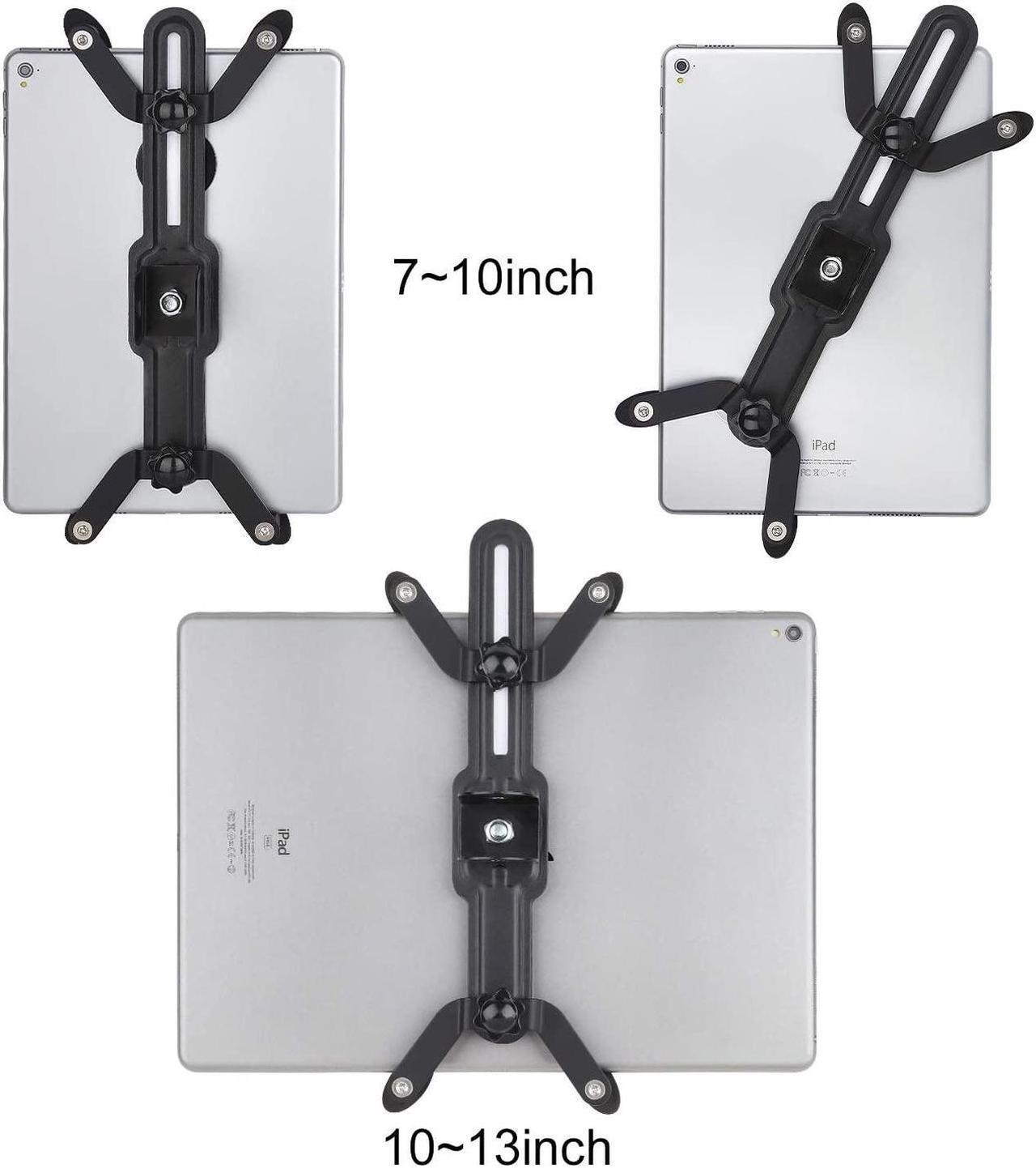 Alt view image 2 of 7 - Tablet Wall Mount Holder for iPad 7 to 12.9 Inch Tablets Galaxy Tabs Fire Slate 360Adjustment Tablet Mount for Factory Show Display Kiosk POS Store (Black)