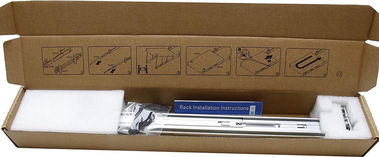 Main image of BestParts New 2U Sliding Ready Rail Kit Compatible with Dell Poweredge R520 R540 R720 R720XD R730 R740 R820 0PWN3 H4 X 6 in Box