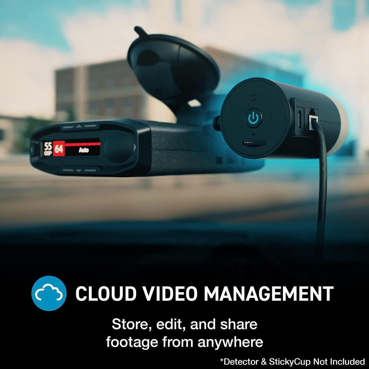 Alt view image 5 of 7 - M2 Radar-Mounted Smart Dash Cam  1080P Full HD Video Dash Cam, Shared Alerts, Incident Reports, Emergency Mayday, Parking Mode, Drive Smarter App, Wi-Fi & GPS, 16GB Micro SD Card