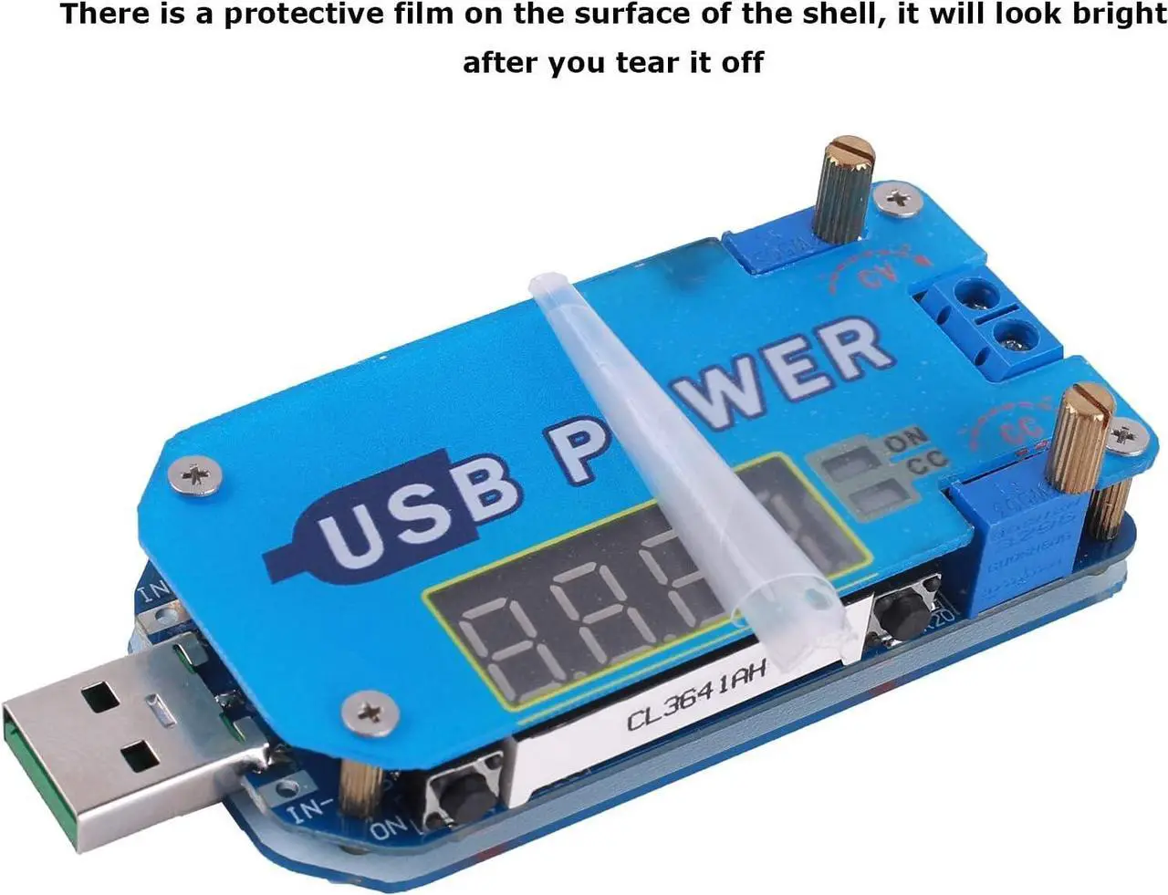 Alt view image 4 of 7 - PEMENOL 15W DC-DC Buck Boost Voltage Converter, 5V to 3.3V 9V 12V 24V 30V CVCC Step Up/Down Module Adjustable USB Power Supply Module with Shell