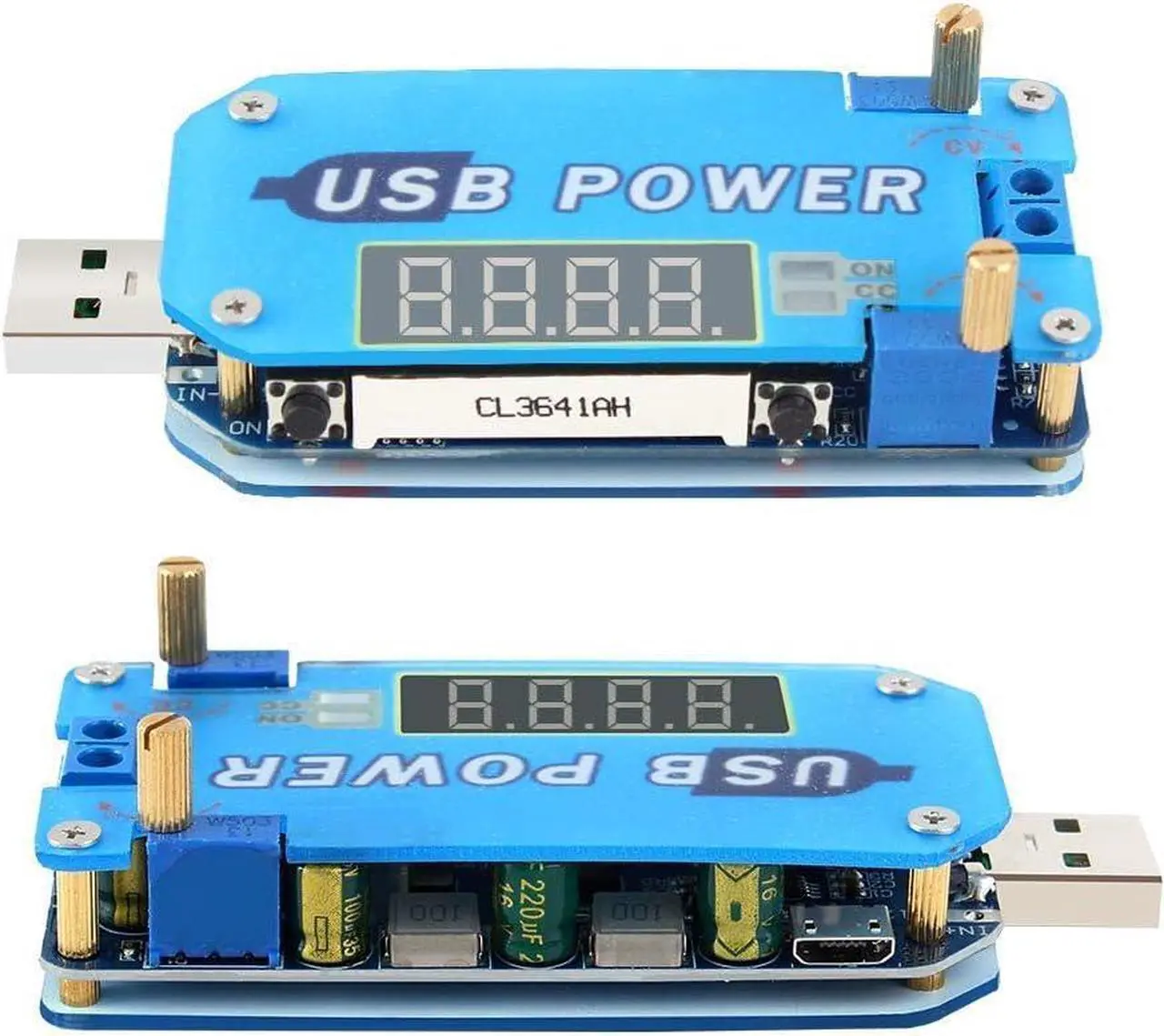 Alt view image 7 of 7 - PEMENOL 15W DC-DC Buck Boost Voltage Converter, 5V to 3.3V 9V 12V 24V 30V CVCC Step Up/Down Module Adjustable USB Power Supply Module with Shell