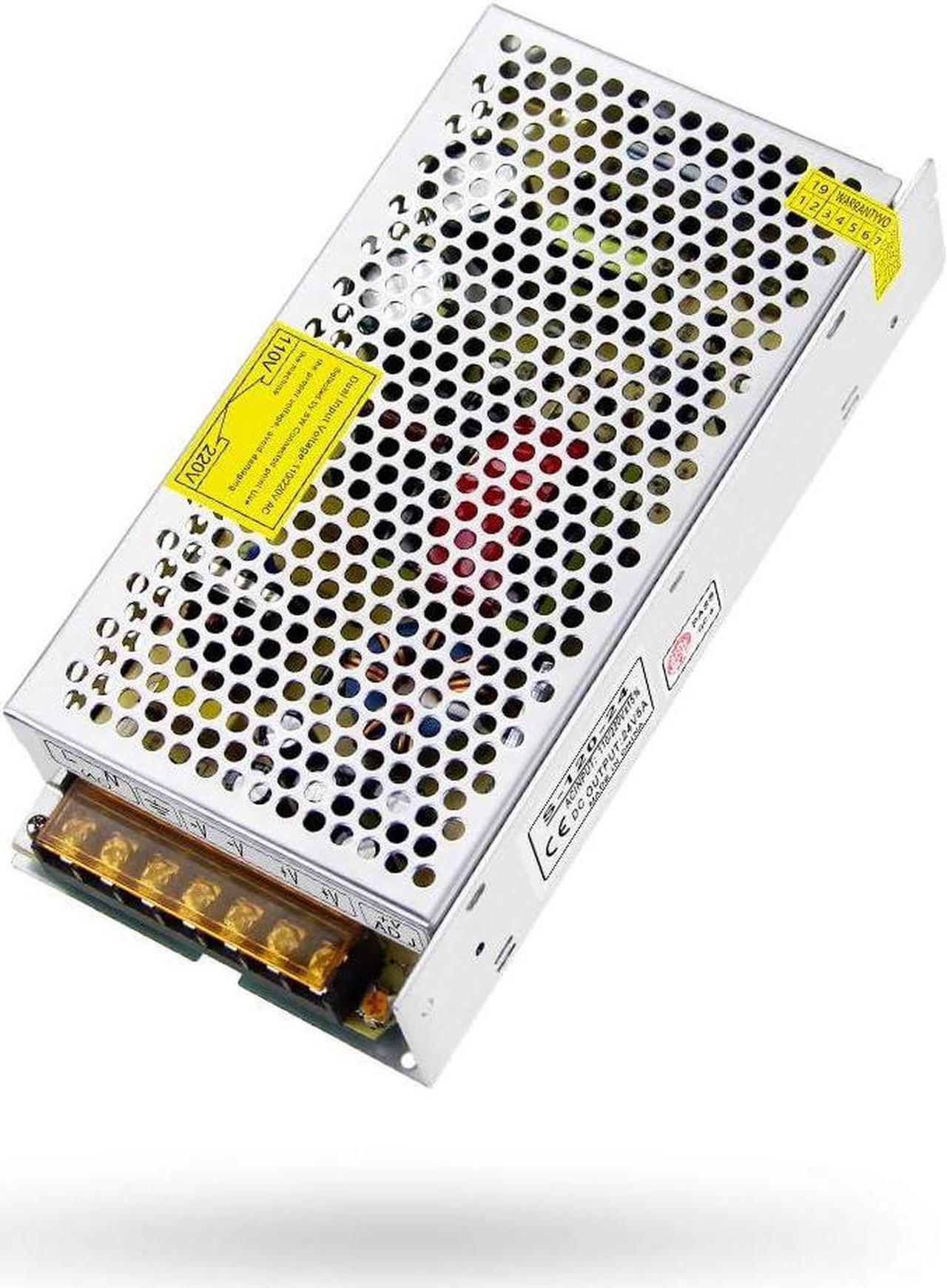 Main image of SHNITPWR 24V 5A 120W Switching Power Supply Adapter Transformer AC 110V 220V to DC 24 Volt 5amp 4.5A 4A 3.5A 3A 2A 1A Converter LED Driver 2 Channels for LED Lighting Projects 3D Printer CCTV Camera