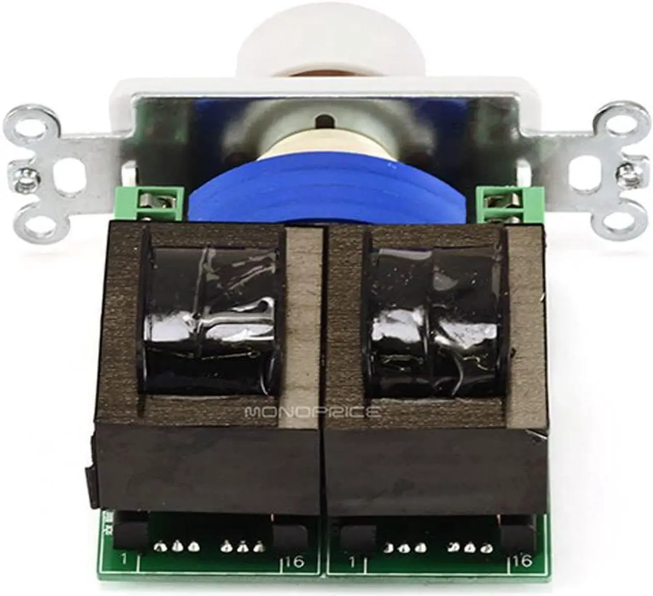 Alt view image 2 of 4 - Monoprice Speaker Volume Controller - Rotary Type, 100 Watts Per Channel, 4-16 Ohms, Single Gang, White