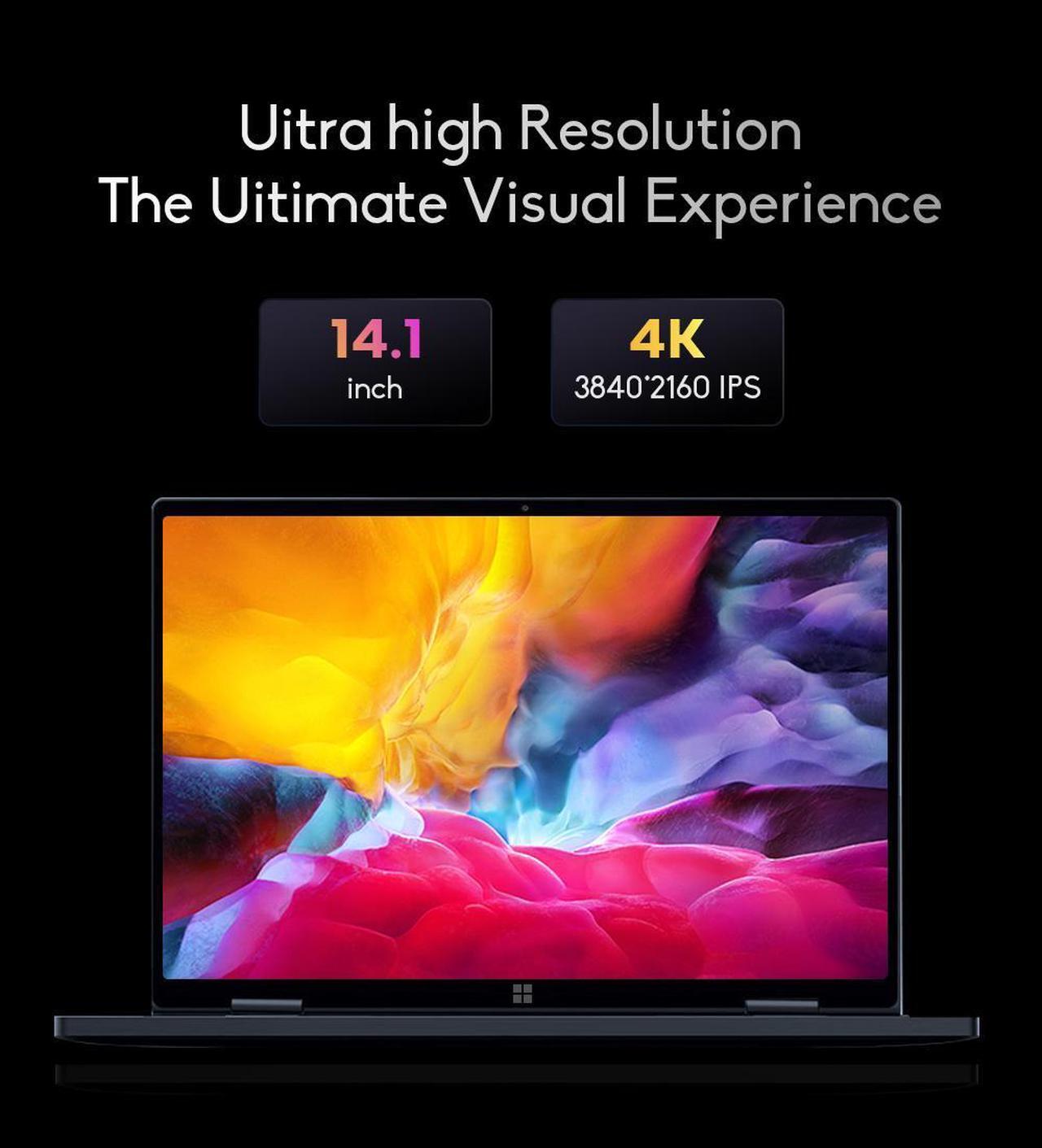Alt view image 2 of 7 - Ninkear N14 Notebook 14-inch 4K Touchscreen Laptop 12th Generation Intel N95 Processor 12GB DDR5 + 1TB SSD Windows 11 Ultrabook