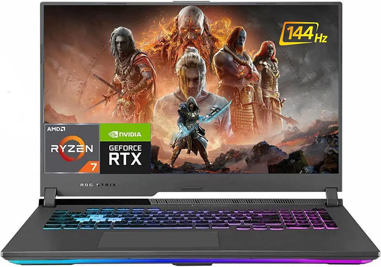 Main image of ASUS Flagship ROG Strix G17 Gaming Laptop, AMD Octa-Core Ryzen 7 4800H, VR Ready GeForce RTX 3060 6GB, 32GB DDR4  512GB PCIe SSD, 17.3 FHD 144HZ IPS LED, RGB Backlit Keyboard, Wifi 6, HDMI, Win11