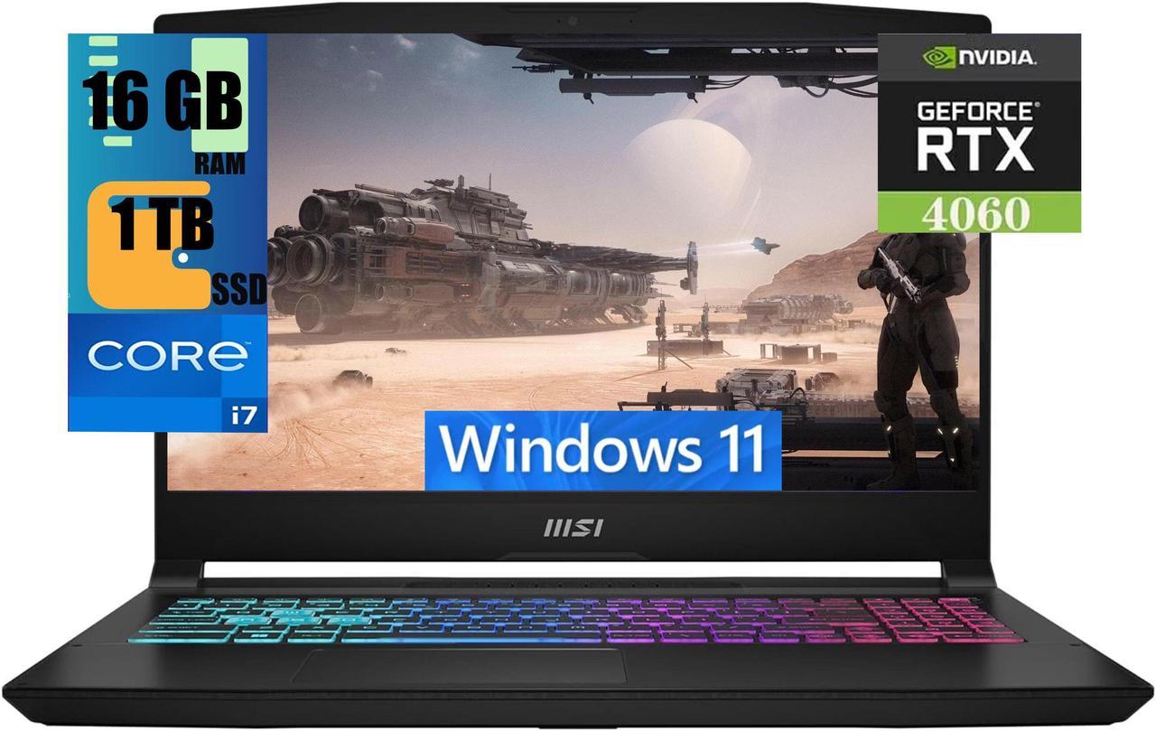 MSI Katana 15 Laptop, 15.6" FHD 144Hz Display, Intel Core i7-13620H 10 Cores Processor, NVIDIA GeForce RTX 4060 8 GB GDDR6, 16GB DDR5  1TB PCIe SSD, Cooler Boost 5, Windows 11