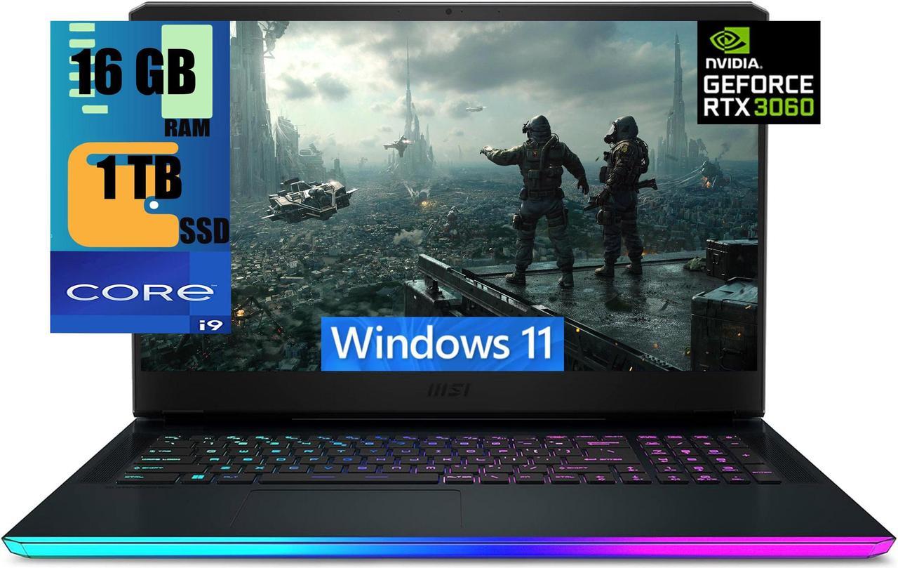 MSI Raider GE76 17 Gaming Laptop, 17.3" 144Hz FHD Display, Intel Core i9-12900H 14-core, GeForce RTX 3060 6GB, 16GB DDR5  1TB PCIe SSD, Thunderbolt 4, Cooler Boost 5, Windows 11