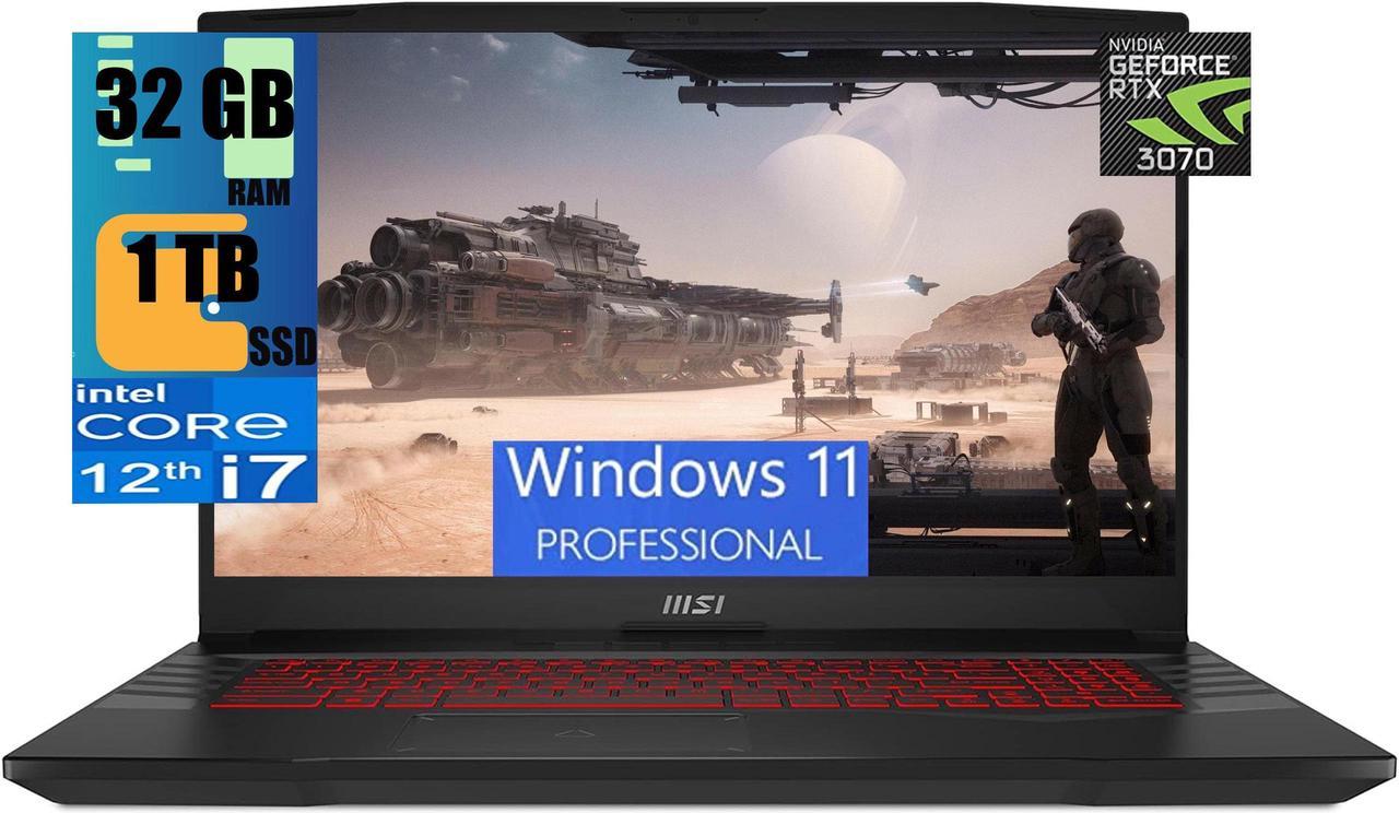 MSI Pulse GL76 17 Gaming Laptop, 17.3" Full HD 360Hz Display, Intel Core i7-12700H 14 Core Processor, NVIDIA GeForce RTX 3070(8GB GDDR6), 32GB DDR4  1TB PCIe SSD, RGB Backlit KB,  Windows 11 Pro