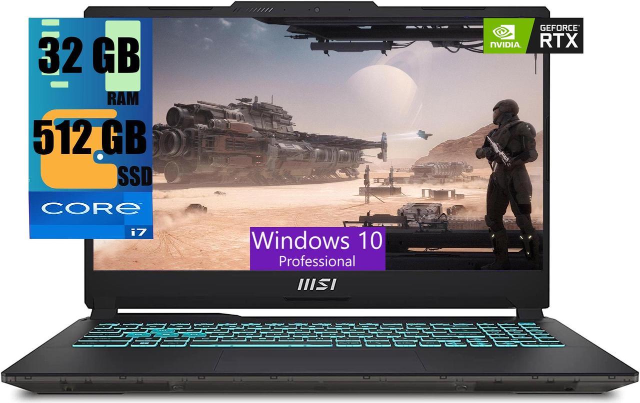 MSI Cyborg 15 Gaming Laptop, 15.6" FHD 144HZ, Intel Core i7-13620H 10 Cores Processor, NVIDIA GeForce RTX 4050 6GB GDDR6, 32GB DDR5  512GB PCIe SSD, Backlit KB, Wi-Fi 6, Windows 10 Pro