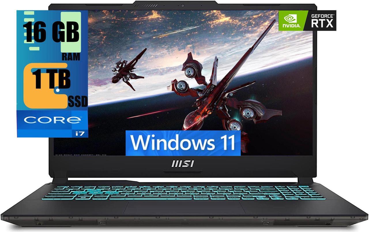 MSI Cyborg 15 Gaming Laptop, 15.6" FHD 144HZ, Intel Core i7-13620H 10 Cores Processor, NVIDIA GeForce RTX 4050 6GB GDDR6, 16GB DDR5  1TB PCIe SSD, Backlit KB, Wi-Fi 6, Windows 11