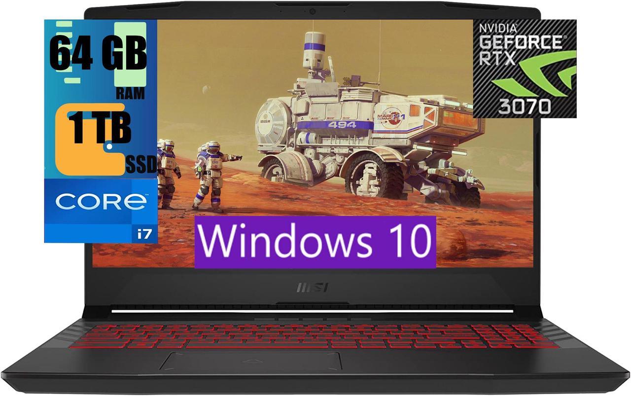 MSI Pulse GL66 15 Gaming Laptop, 15.6" FHD 144Hz , Intel Core i7-11800H 8 Cores Processor, NVIDIA GeForce RTX 3070 8GB GDDR6, 64GB DDR4  1TB PCIe SSD, RGB Keyboard, BT 5.1, Windows 10