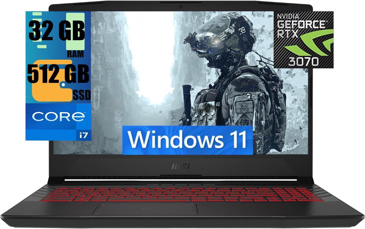 MSI Pulse GL66 15 Gaming Laptop, 15.6" FHD 144Hz , Intel Core i7-11800H 8 Cores Processor, NVIDIA GeForce RTX 3070 8GB GDDR6, 32GB DDR4  512GB PCIe SSD, RGB Keyboard, BT 5.1, Windows 11