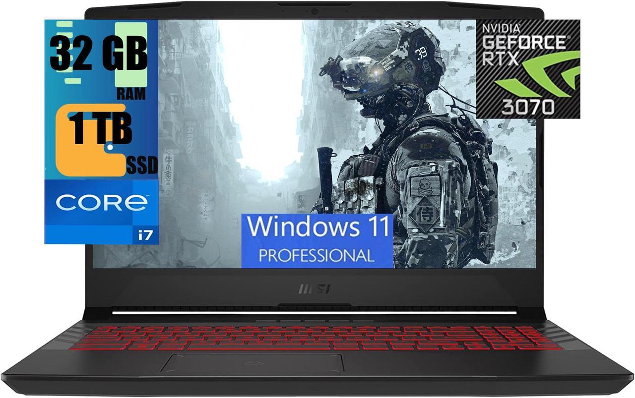 MSI Pulse GL66 15 Gaming Laptop, 15.6" FHD 144Hz , Intel Core i7-11800H 8 Cores Processor, NVIDIA GeForce RTX 3070 8GB GDDR6, 32GB DDR4  1TB PCIe SSD, RGB Keyboard, BT 5.1, Windows 11 Pro