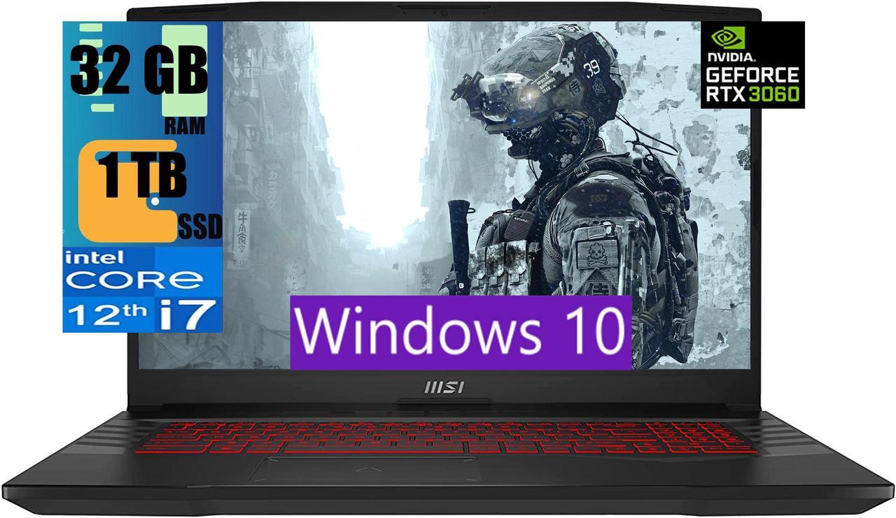 MSI Pulse GL76 17 Gaming Laptop, 17.3" Full HD (1920x1080) 144Hz Display, Intel Core i7-12700H 14-Cores, NVIDIA GeForce RTX 3060 6GB, 32GB DDR4  1TB PCIe SSD, RGB Backlit KYB, Windows 10