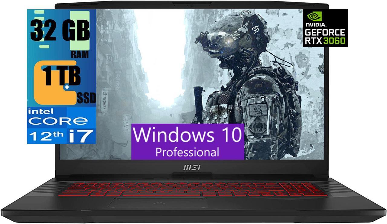 MSI Pulse GL76 17 Gaming Laptop, 17.3" Full HD (1920x1080) 144Hz Display, Intel Core i7-12700H 14-Cores, NVIDIA GeForce RTX 3060 6GB, 32GB DDR4  1TB PCIe SSD, RGB Backlit KYB, Windows 10 Pro