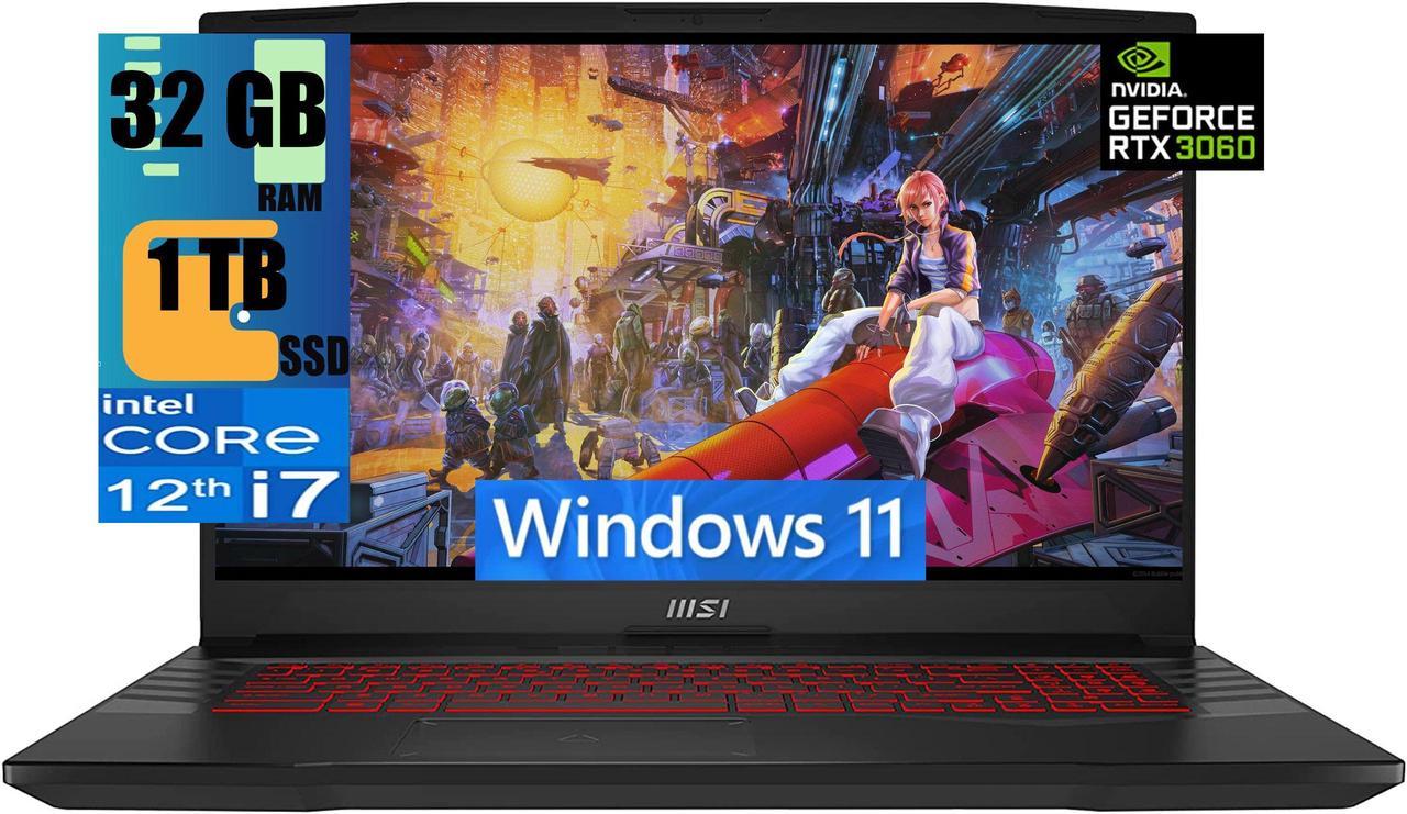 MSI Pulse GL76 17 Gaming Laptop, 17.3" Full HD (1920x1080) 144Hz Display, Intel Core i7-12700H 14-Cores, NVIDIA GeForce RTX 3060 6GB, 32GB DDR4  1TB PCIe SSD, RGB Backlit KYB, Windows 11