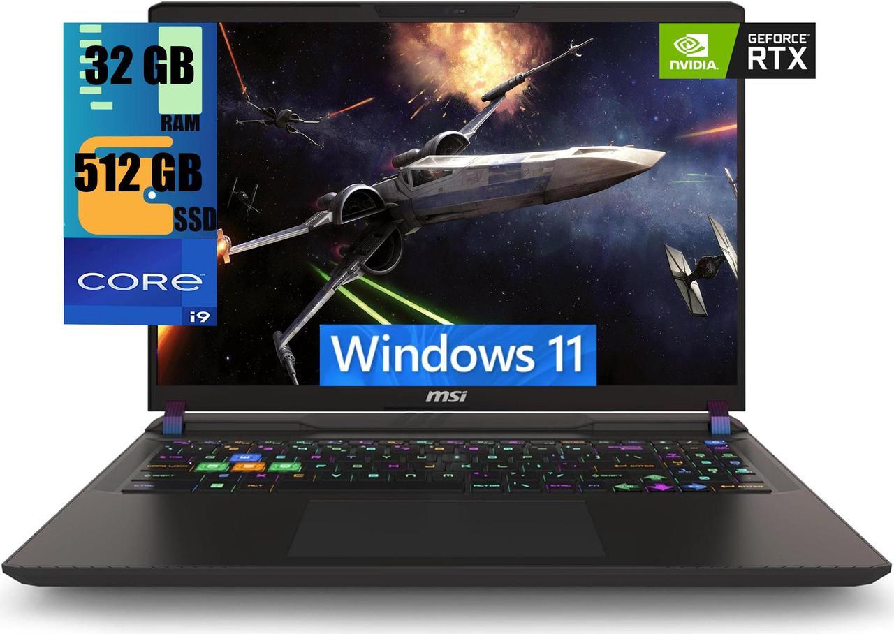 MSI Vector 16 Gaming Laptop, 16" QHD+ 240Hz, Intel Core i9-14900HX 24 Cores Processor, NVIDIA GeForce RTX 4070 8GB GDDR6, 32GB DDR5  512GB PCIe SSD, Thunderbolt 4, Cooler Boost 5, Windows 11