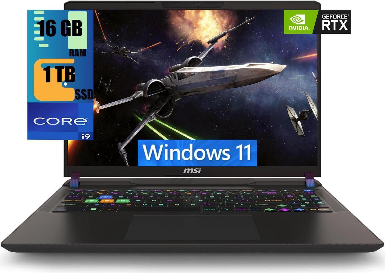 MSI Vector 16 Gaming Laptop, 16" QHD+ 240Hz, Intel Core i9-14900HX 24 Cores Processor, NVIDIA GeForce RTX 4070 8GB GDDR6, 16GB DDR5  1TB PCIe SSD, Thunderbolt 4, Cooler Boost 5, Windows 11