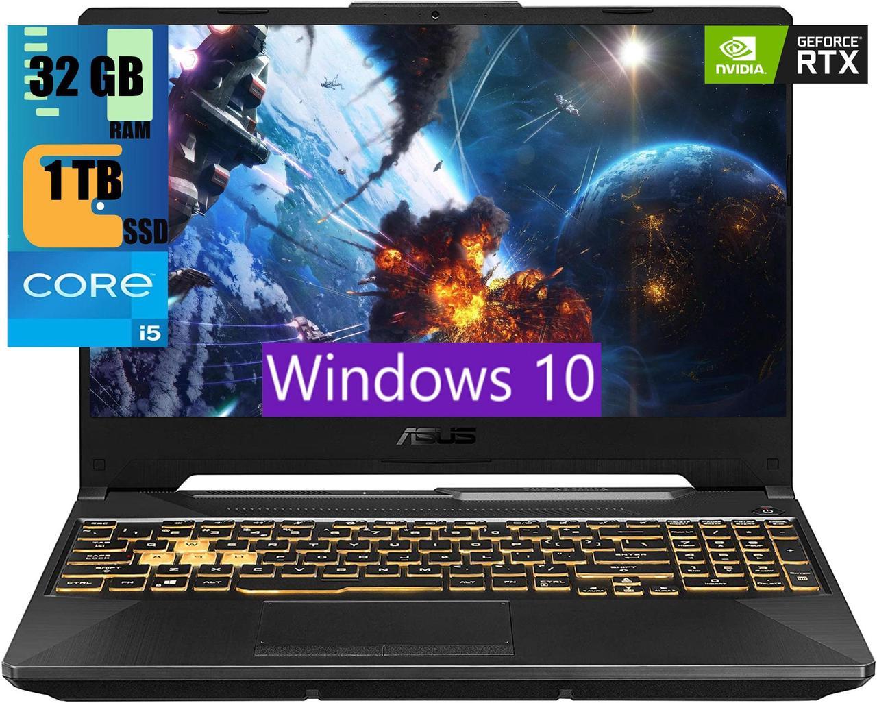 ASUS TUF Gaming F15 Gaming Laptop, 15.6" Full HD (1920 x 1080) 144Hz, Intel Core i5-11400H 6 cores, NVIDIA GeForce RTX 2050 4GB, 32GB DDR4  1TB PCIe SSD, Thunderbolt 4, Windows 10