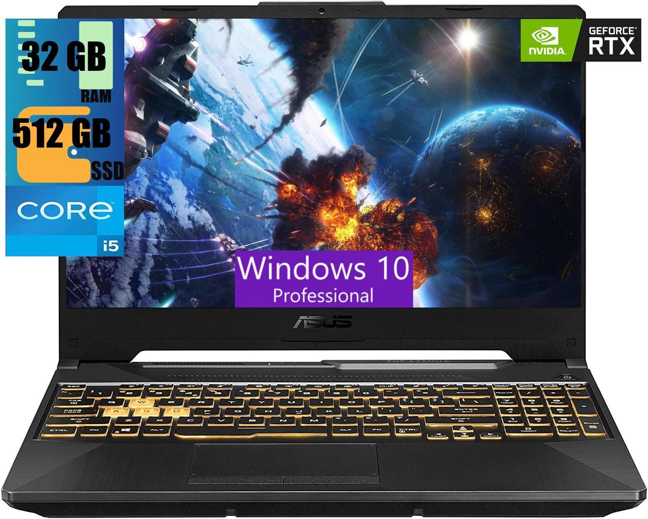 ASUS TUF Gaming F15 Gaming Laptop, 15.6" Full HD (1920 x 1080) 144Hz, Intel Core i5-11400H 6 cores, NVIDIA GeForce RTX 2050 4GB, 32GB DDR4  512GB PCIe SSD, Thunderbolt 4, Windows 10 Pro