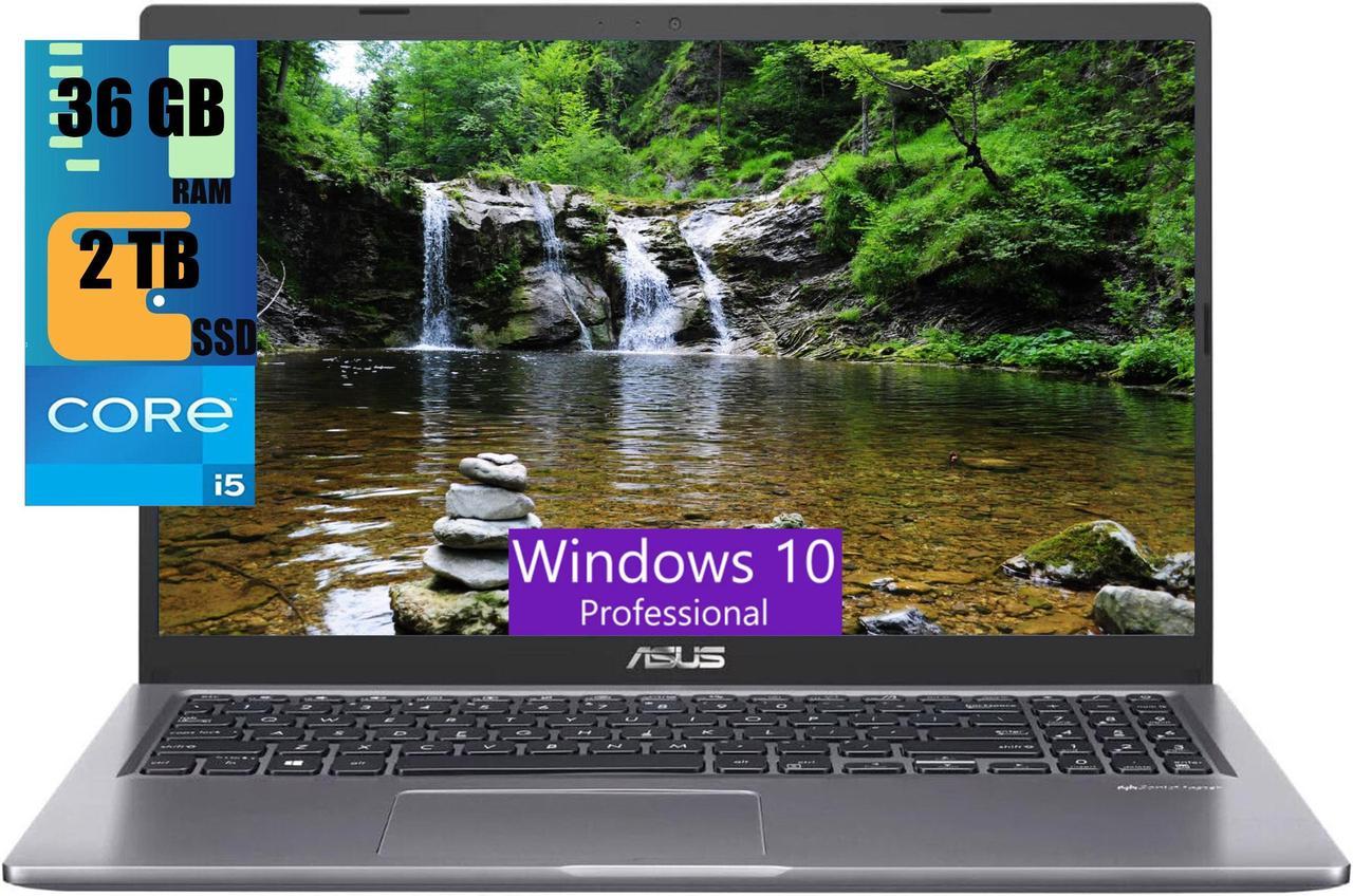 ASUS Vivobook 15 Laptop, 15.6" FHD (1920 x 1080) Touchscreen, Intel Core i5-1135G7 4 Cores Processor, Intel Iris Xe Graphics, 36GB DDR4  2TB PCIe SSD, Webcam, HDMI, Wi-Fi, Windows 10 Pro