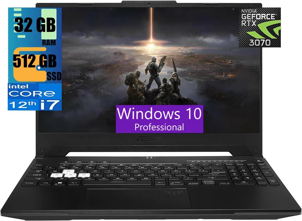 ASUS TUF Dash 15 Gaming Laptop, 15.6" 144Hz Full HD Display, Intel Core i7-12650H 10 Cores Processor, NVIDIA GeForce RTX 3070 8GB GDDR6, 32GB DDR5  512GB PCIe SSD, Backlit KB, Wi-Fi 6, Windows 10 Pro