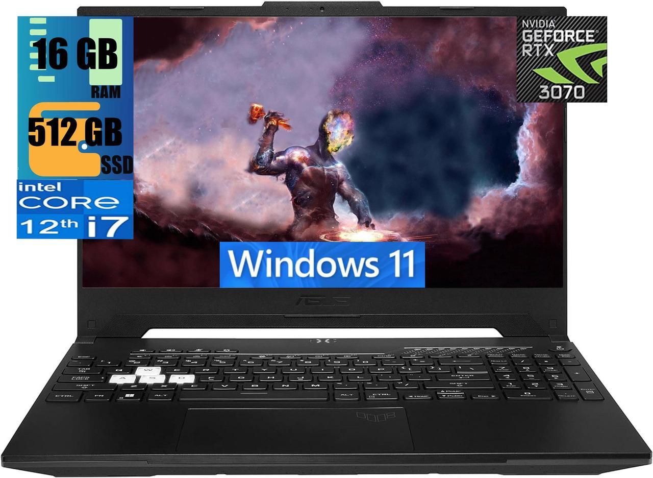 ASUS TUF Dash 15 Gaming Laptop, 15.6" 144Hz Full HD Display, Intel Core i7-12650H 10 Cores Processor, NVIDIA GeForce RTX 3070 8GB GDDR6, 16GB DDR5  512GB PCIe SSD, Backlit KB, Wi-Fi 6, Windows 11