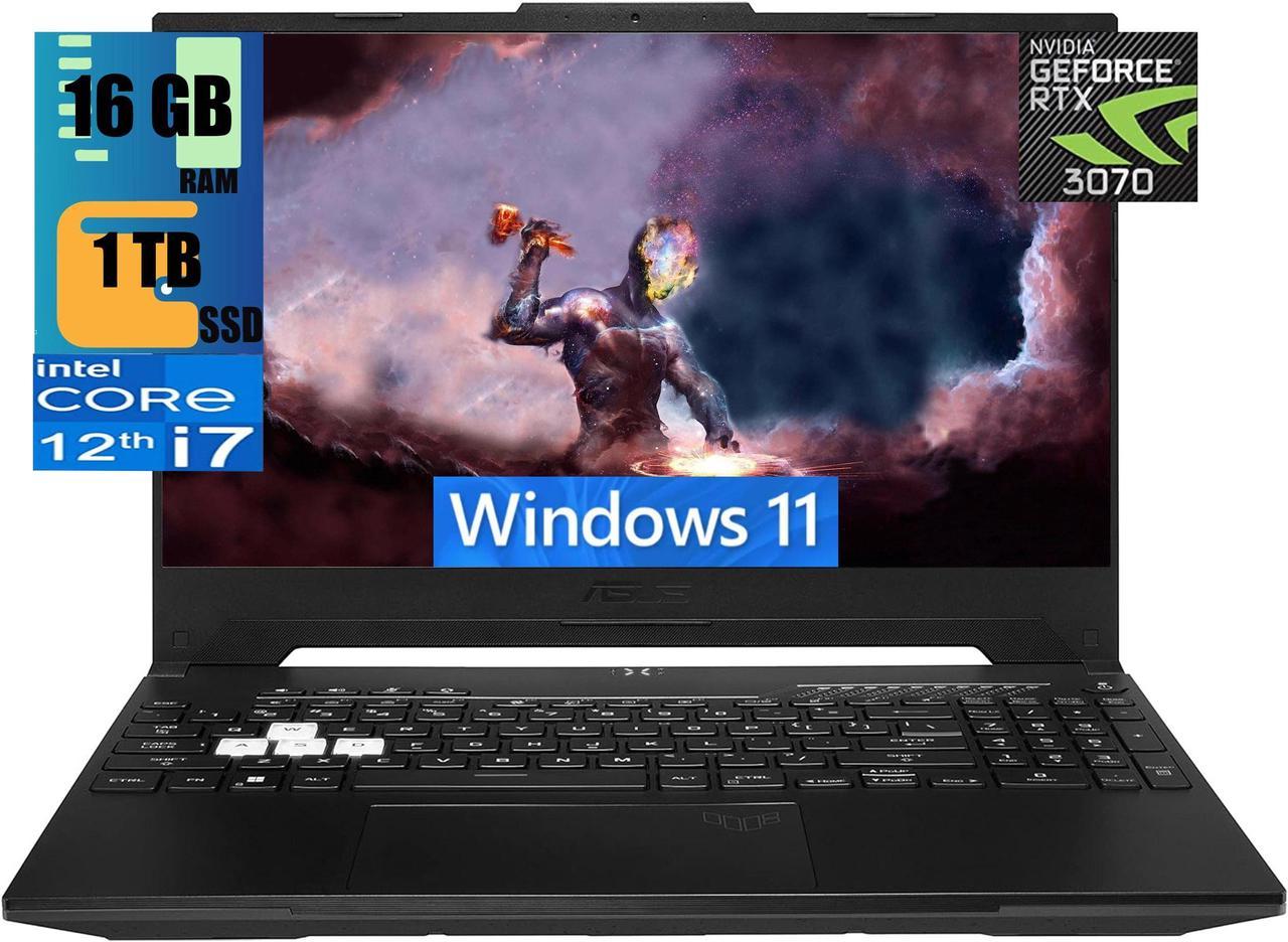 ASUS TUF Dash 15 Gaming Laptop, 15.6" 144Hz Full HD Display, Intel Core i7-12650H 10 Cores Processor, NVIDIA GeForce RTX 3070 8GB GDDR6, 16GB DDR5  1TB PCIe SSD, Backlit KB, Wi-Fi 6, Windows 11