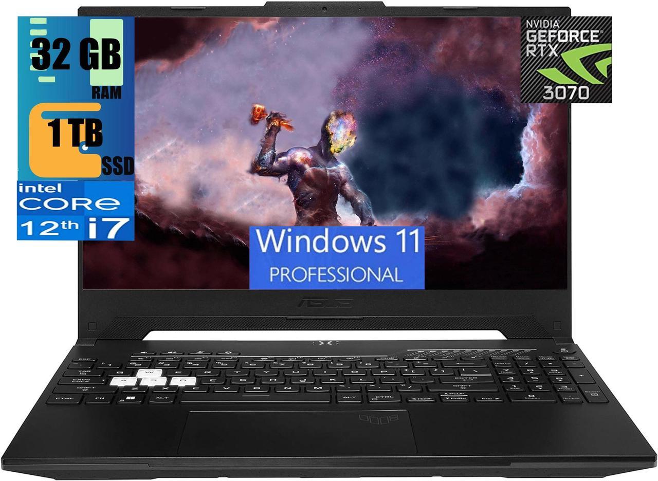 ASUS TUF Dash 15 Gaming Laptop, 15.6" 144Hz Full HD Display, Intel Core i7-12650H 10 Cores Processor, NVIDIA GeForce RTX 3070 8GB GDDR6, 32GB DDR5  1TB PCIe SSD, Backlit KB, Wi-Fi 6, Windows 11 Pro