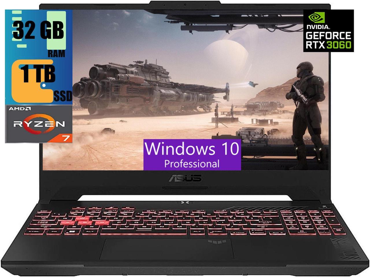 ASUS TUF Gaming A17 Gaming Laptop, 17.3" 144Hz FHD Display, AMD Ryzen 7 6800H Octa-core Processor, NVIDIA GeForce RTX 3060 6GB GDDR6, 32GB DDR5  1TB PCIe SSD, Wi-Fi 6, Windows 10 Pro