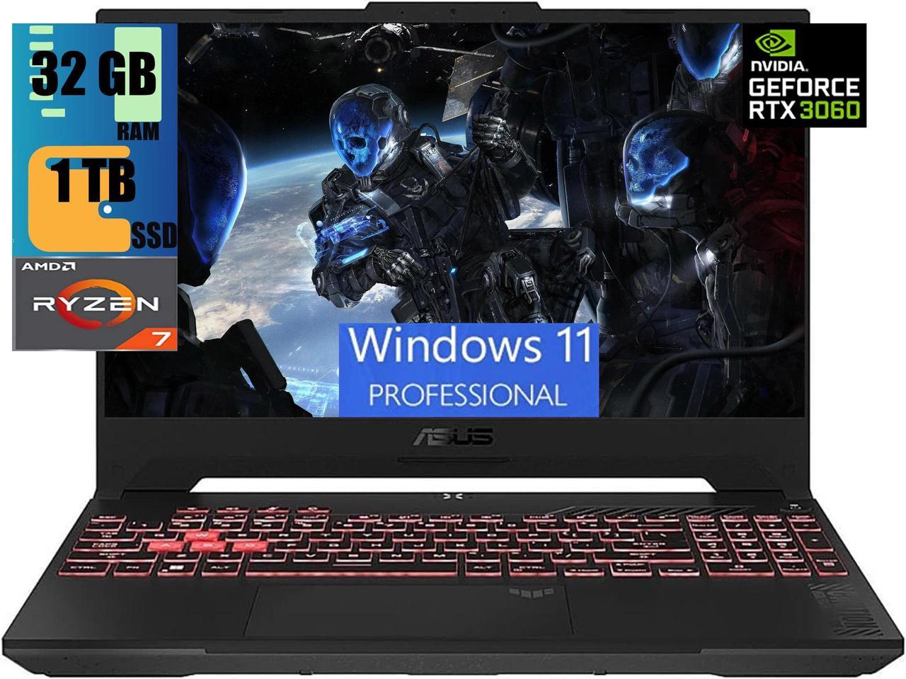 ASUS TUF Gaming A17 Gaming Laptop, 17.3" 144Hz FHD Display, AMD Ryzen 7 6800H Octa-core Processor, NVIDIA GeForce RTX 3060 6GB GDDR6, 32GB DDR5  1TB PCIe SSD, Wi-Fi 6, Windows 11 Pro